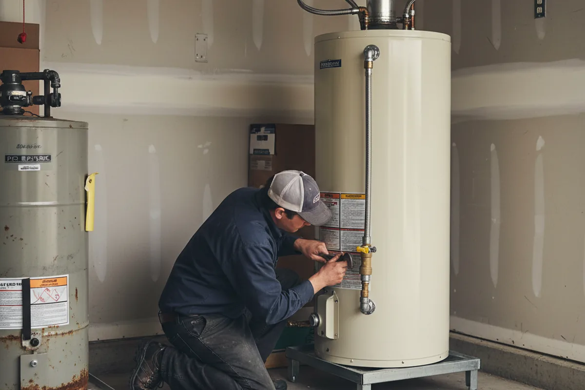 Water heater and shutoff valve replacement in Swartz Creek