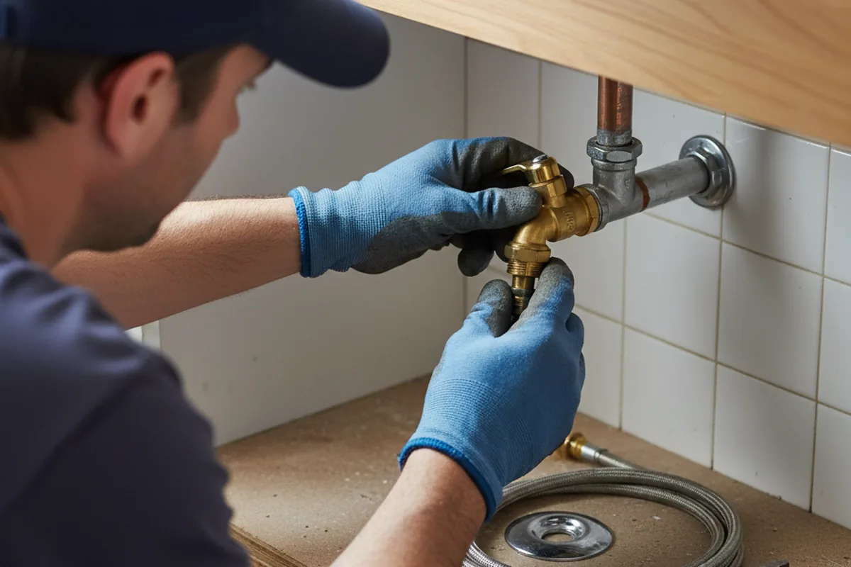 Shutoff valve and fitting work during Faucet and Fixture Repair in Swartz Creek